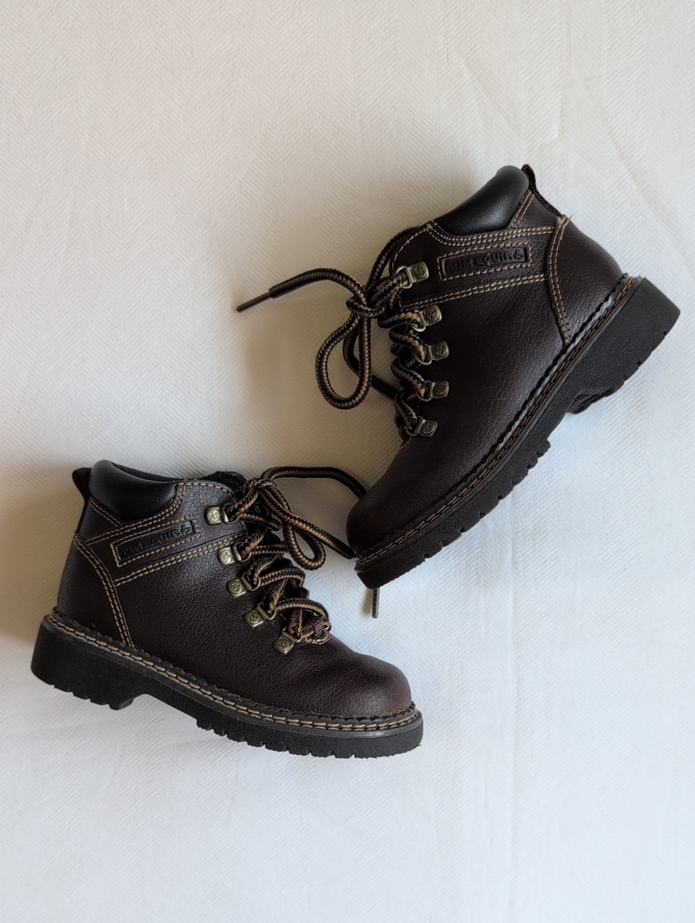 Vintage 90s B.U.M. Equipment x Buster Brown Leather Work Boots Size 8